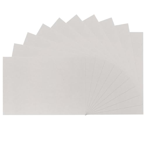 Vaessen Creative Greyboard 1mm-A3-10 Chipboard Sheets-Bookbinding Supplies for Crafting and Scrapbooking, Grey, A3