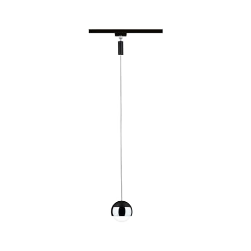 Paulmann 96806 Capsule II URail LED Pendant 440lm 6.3W 4000K dimmable 230V Black matt, Chrome Rail System