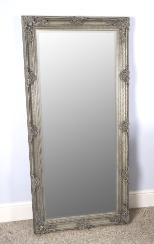Barcelona Trading Vintagevibe Amelia Antique Style Silver Leaner/Floor Standing Full Length Large Mirror, 168x78,GL008-3