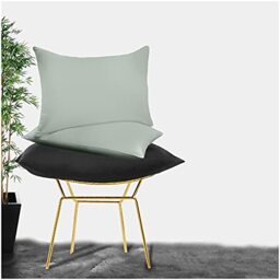 GC GAVENO CAVAILIA Super Soft Pillow Cases 2 Pack - Anti Allergic & Breathable Polycotton Pillow Covers with Envelop Closure - Washable Standard Pillowcases (50x75cm) - Duck Egg