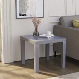 Vida Designs Beeston Side table Light Weight Small Living Room Table (Grey)