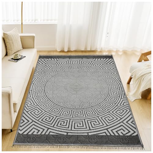 thumbnail image 2 of Homatz Large Non-Slip Living Room Rug - Washable, Machine-Woven Polypropylene (Various Colors & Sizes) 2 of 3
