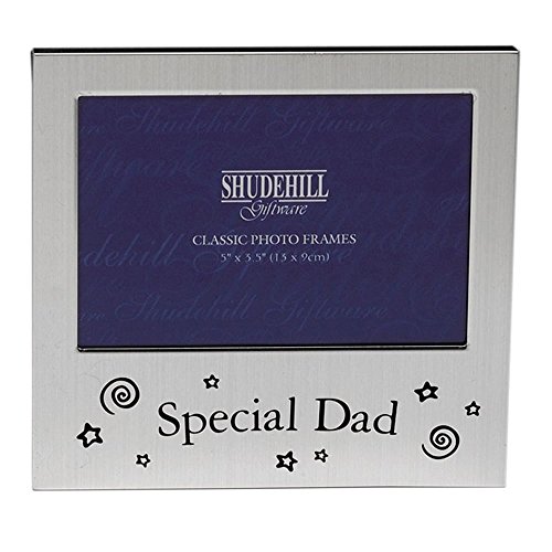 "5"" x 3"" Silver Satin Special Dad Photo Frame Occasion Present 73483"