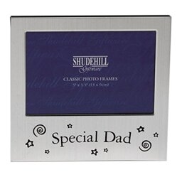 "5"" x 3"" Silver Satin Special Dad Photo Frame Occasion Present 73483"