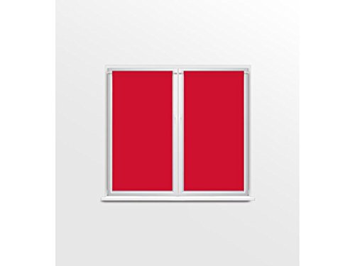 DOLLY pair of brise-bise curtains 70 x 120 cm, red