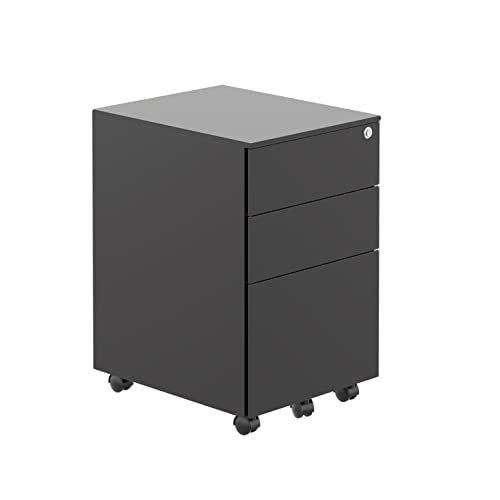 Office Hippo 3 Drawer Under Desk Mobile Filing Pedestal