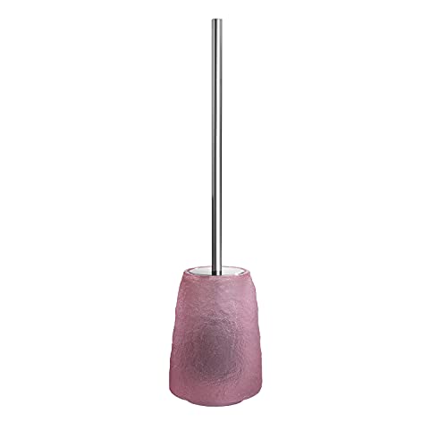 Gedy Irina Toilet Brush Holder, Resin, Pink, 11.4X11.4X46