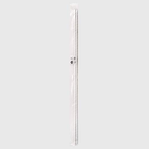 La Briantina 2 Curtain Poles, Steel, White, 100 cm