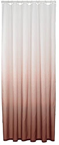 Sealskin Blend Shower curtain 180x200 cm Polyester Dark pink / White