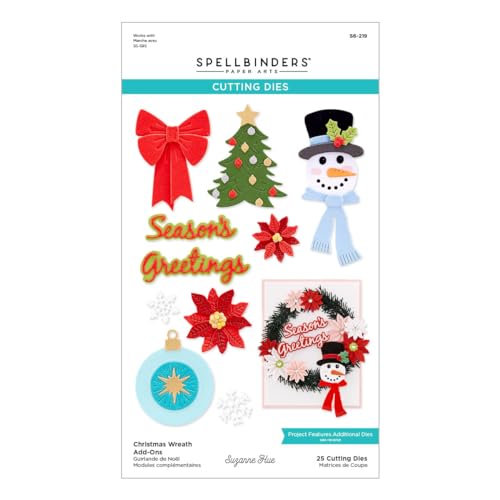 Christmas Wreath Add-Ons Etched Dies from the Beautiful Wreaths Collection by Suzanne Hue