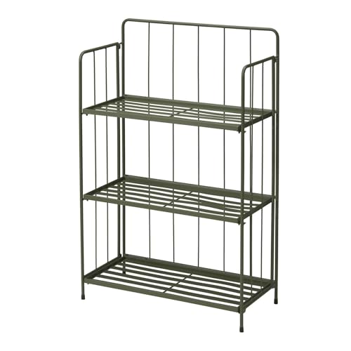 Well Home 3 Tier Green Metal Folding Planter H.90 cm