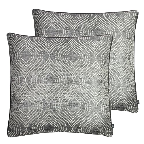 Prestigious Textiles Radiance Feather Filled Cushions Twin Pack, Otter, 55 x 55cm