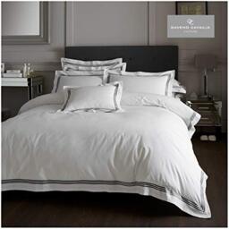 Gaveno Cavailia Hotel Collection Super King Duvet Set Devore White/Black, Luxury Elegant Bedding, 3 Piece Cotton Blend Bedlinen, Easy Care DuvetCover Bedset, 1 Quilt Cover and 2 Pillow Cases