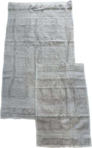BELLORA Cotton Bidet and Face Towel Set - Wash-resistant Towels Includes 1 Face Towel 55 x 100 cm and 1 Guest Bidet Towel 40 x 60 cm - 2 Piece Towels