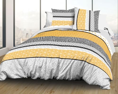 Le linge de Jules The Jules 240x260 Duvet Cover and 2 Pillowcases 100% Cotton 57 Thread Count Linen Leon Dore