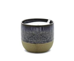 Paddywax Scented Candles Premium Kin Range Candle in Reusable Glazed Ceramic Pot, 170g, Black Fig + Rose