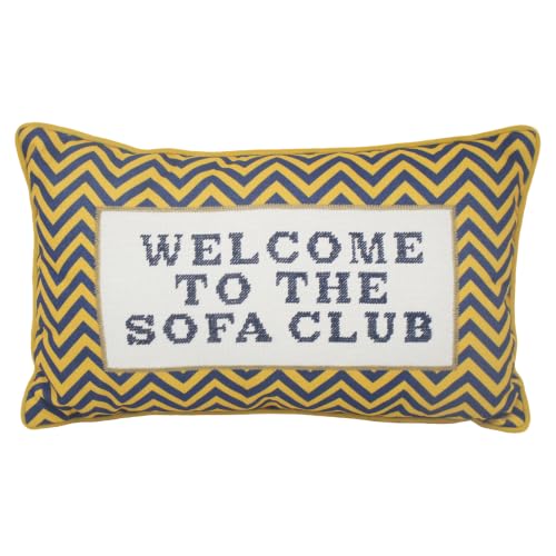 L & P Home & Gifts Lesser & Pavey Sofa Club Cushion Pillow Talk - Fun slogan, soft feel, decorative accessory, comfortable filling, suitable for gifting