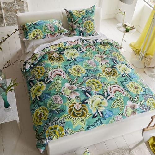 Duvet Cover, Rose DE Damascus Jade, 260 x 240 cm, Designers Guild