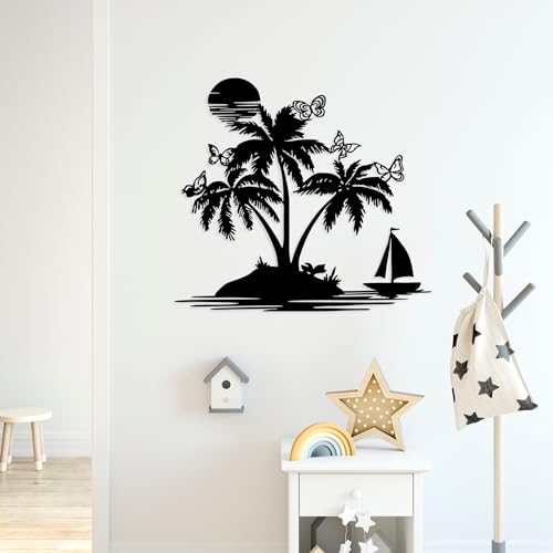 Stylish Black Decorative Metal Wall Accessory, 60 x 67 cm, 100% Metal, 1.5 mm Thick, Lightweight & Easy to Hang, Perfect for Modern Decor