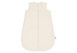 Jollein Jersey Newborn Sleeping Bag - 60cm - Soft Twine - Oatmeal - 100% Cotton - 2.5 TOG - Padded Baby Sleeping Bag - OEKO-TEX Certified