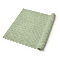 Pure Cotton 1-Piece Bath Towel in Combed Cotton 570 g/m² – Oeko-TEX Certified – Washable at 40°C – Absorbent Bath Mat 60 x 100 cm – Almond Green