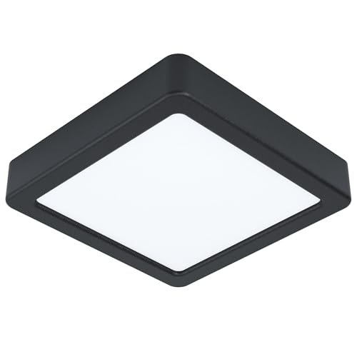 EGLO Fueva 5 LED Ceiling Light 16 cm 1-Bulb Surface-Mounted Steel and Plastic Surface Black/White