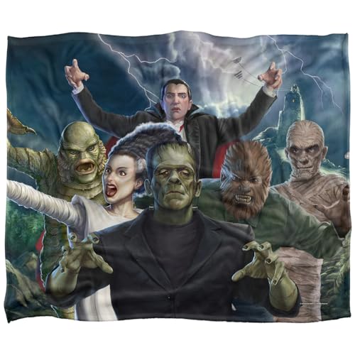 Universal Monsters Monsters Group Silky Touch Super Soft Throw Blanket 152 X 127 Cm
