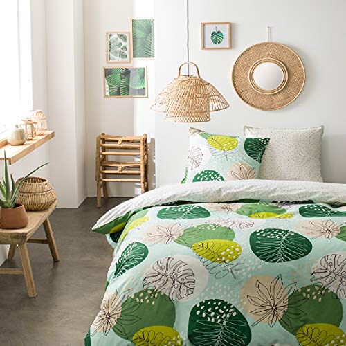 Today Susnhine 3.43 Bed Linen Set, Green, 240 x 220 cm