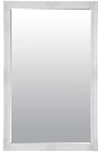 MirrorOutlet Extra Large White Full Length Antique Bevelled Wall Mirror 5Ft6X3Ft6 164cmX102cm, 168x102,XY084