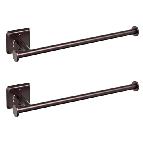 TreeLen Under Cabinet Kitchen Roll Holder, Set of 2 Oil Rubbed Bronze Paper Towel Holders, Nostalgic Design Wall Mounted Dispenser, Rust-Resistant Metal Holder for Kitchen Cabinets & Walls, Screw-Moun