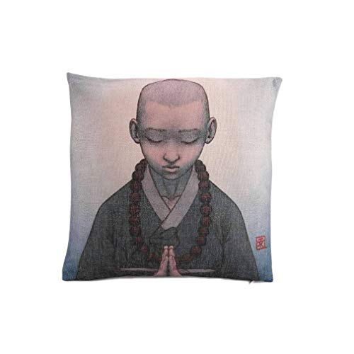 Lachineuse Asian Cushion Cover Bonze Zen