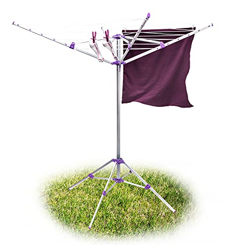 Relaxdays 19 m Foldable Clothes Dryer Rack with Laundry Drying Airer