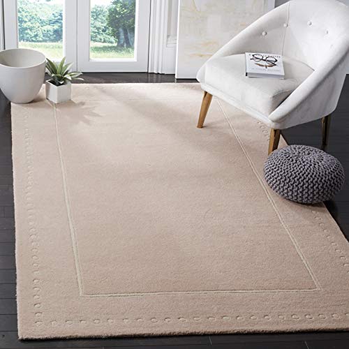 SAFAVIEH Traditional Rug for Living Room, Dining Room, Bedroom - Bella Collection, Short Pile, in Light Pink and Ivory, 61 X 91 cm