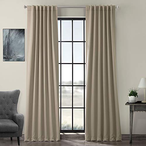 HPD Half Price Drapes Curtain for Room Darkening 50 X 84 (1 Panel), BOCH-151304-84, Classic Taupe, Polyester Blend, 50 in x 84 in