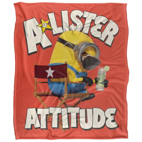 popfunk Minions And Monsters A Lister Attitude Silky Touch Super Soft Throw Blanket 152 X 127 Cm