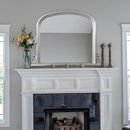 "Mirror Beautiful Silver Antique Ornate Overmantle 4FT X 31"", Wood, 78x120,880348170-3"
