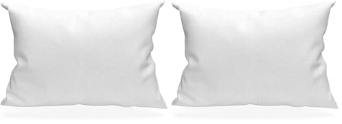Soleil d'ocre Cotton Pillowcase, White, 50 x 70 cm (Pack of 2)
