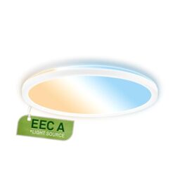 BRILONER - LED Panel with EEC A Light Source, 11,4 W at 2400lm, Slim Design, CCT, Indirect Light, Kitchen Lights Ceiling, LED Panel, Living Room, Office Lights, 29.3 x 3 cm, White