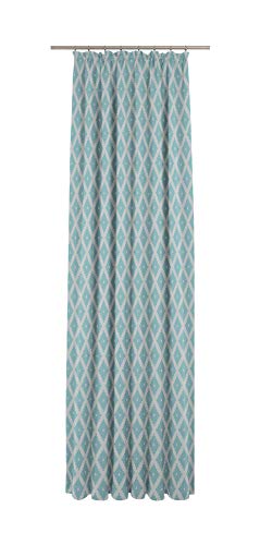 Adam Maroccan Shiraz/Curtain 145 x 145 cm/Ruffle Tape/Turquoise