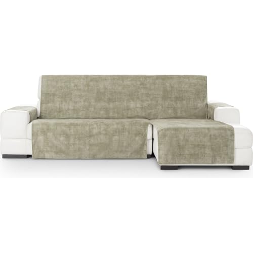 ECOMMERC3 Chaiselong Extra Right Universal and Versatile Sofa Cover ??? Mink Colour Chaiselong Sofa Cover Protector Easy to Install for Back, Seat and Arms