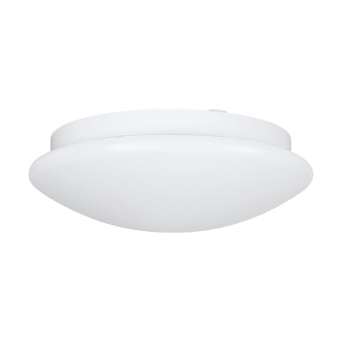 Eglo Ceiling lamp Ella Projekt, Round Ceiling Light, Bathroom lamp in White Plastic and Metal, E27 Socket, IP44, Ø 30 cm