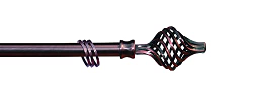 kippen 1309R Extendable Curtain Pole 120-200 cm Syria Satin Copper