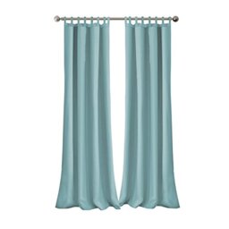 Elrene Home Fashions Matine Tab Top Curtains, 52 x 108-inch, Mineral