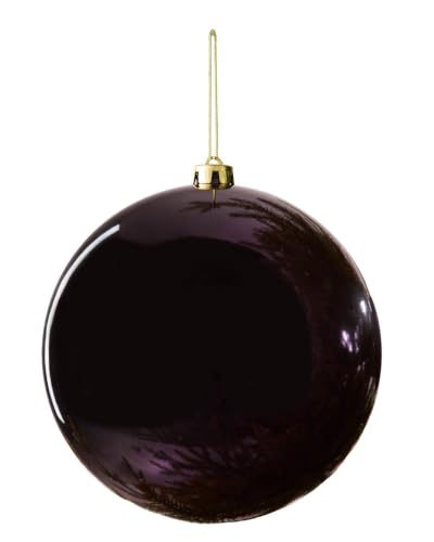 WeRChristmas Purple Shiny Extra Large Christmas Bauble 20 cm, Shatterproof