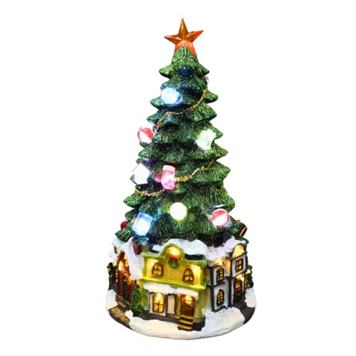Christmas Tree Figure Prelit 30cm Battery Operated Table Top Xmas DΓ©cor