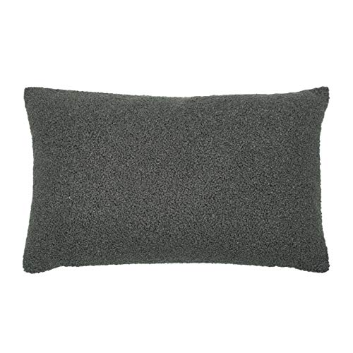 furn. Malham Feather Filled Cushion, Granite, 30 x 50cm