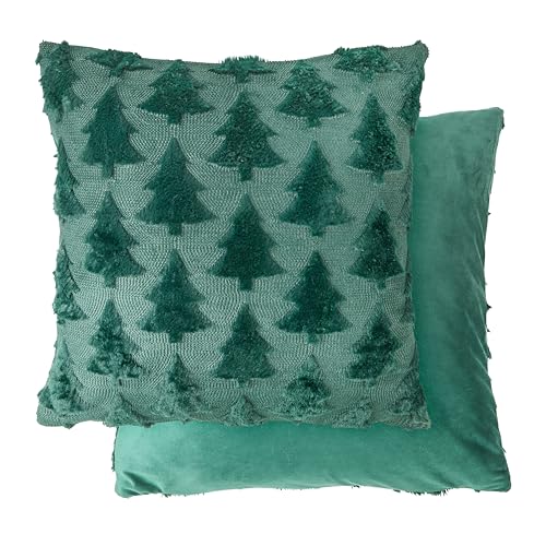 Emma Barclay Nyla Soft Touch Christmas Tree Cushion Cover (Green)