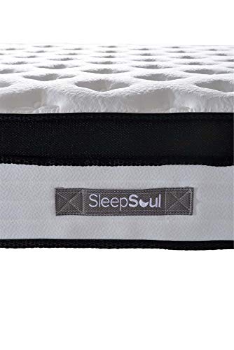 Birlea SleepSoul Cloud Single 90cm 3FT Mattress Pillow Top Memory Foam Pocket, White