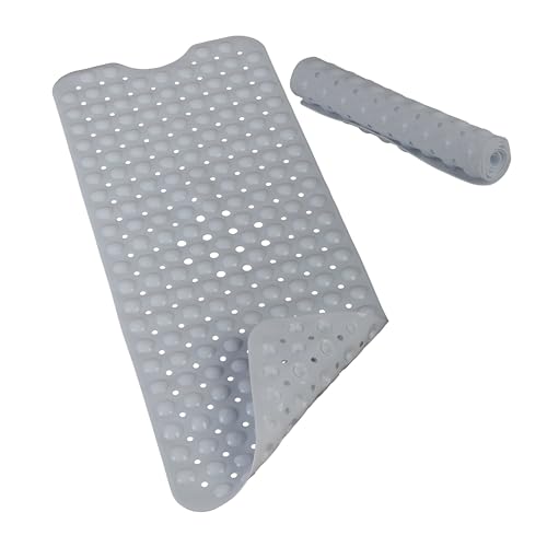 Relaxdays Bathtub Mat, Extra Large Size with Suction Cups, Washable, 97 x 39 cm