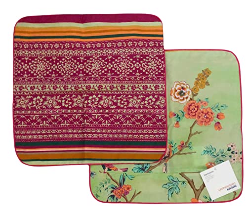 Bassetti PALLANZA Cushion Cover for GFL, Cotton, Green, 40 x 40 cm